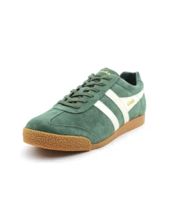 Homme L'Empreinte Chaussures GOLA HARRIER SUEDE EVERGREEN OFF WHITE