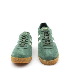 Homme L'Empreinte Chaussures GOLA HARRIER SUEDE EVERGREEN OFF WHITE