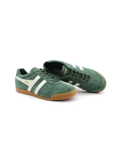 Homme L'Empreinte Chaussures GOLA HARRIER SUEDE EVERGREEN OFF WHITE